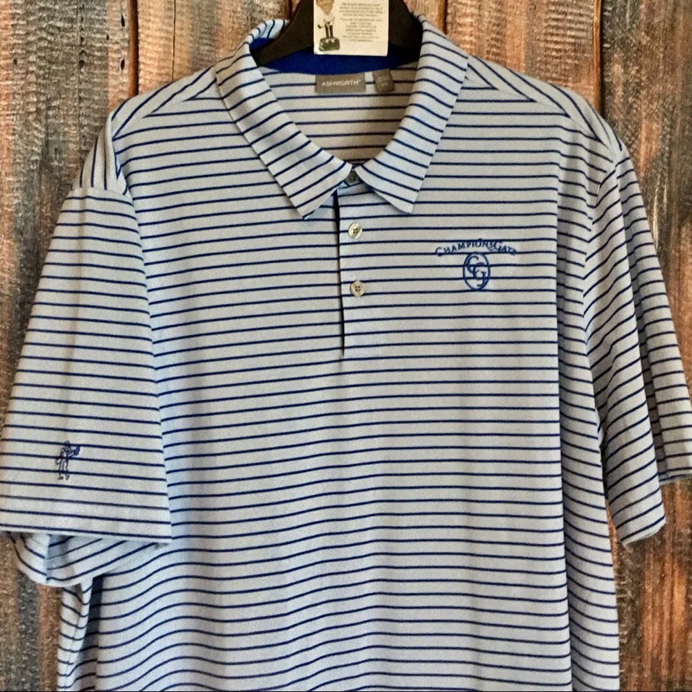 Ashworth Polyester Golf Polo Shirt